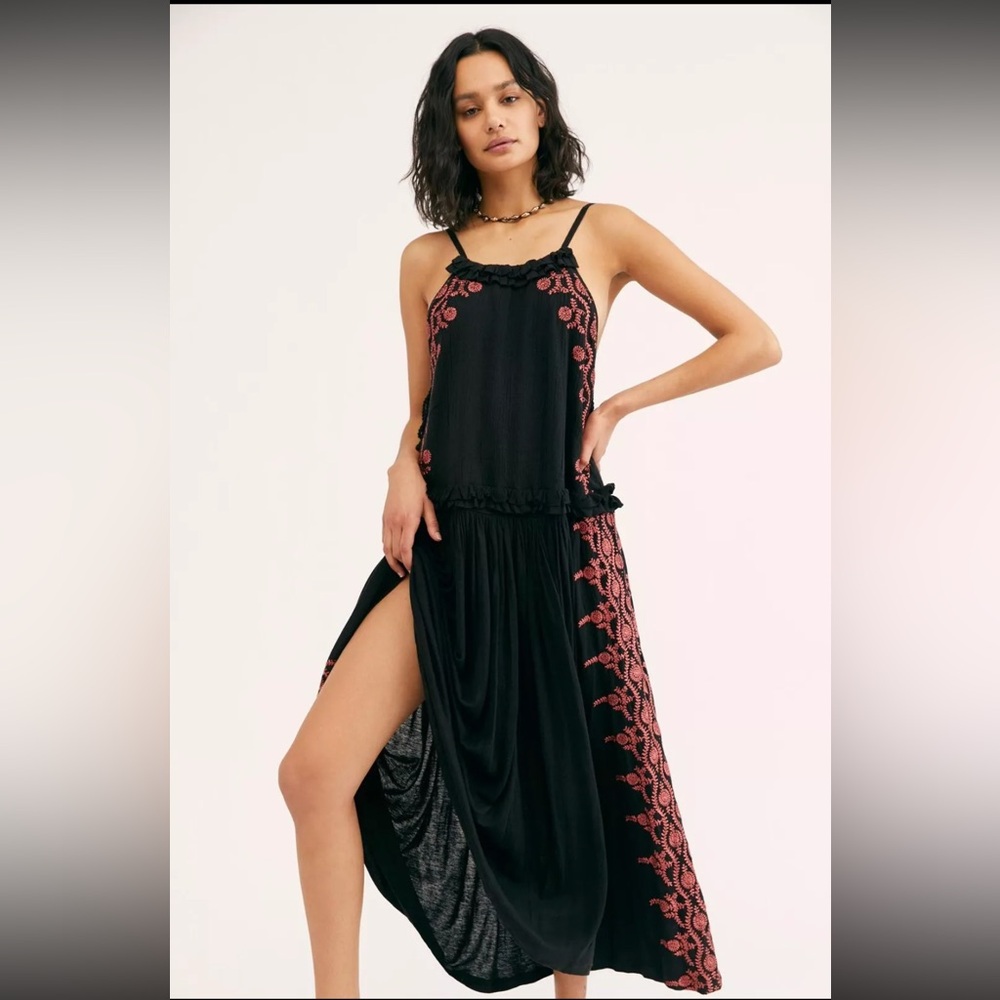 Free People Bali Wildfire midi dress